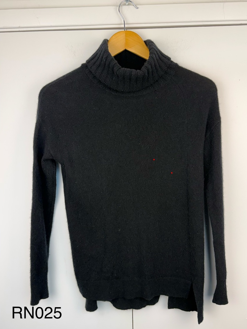 Halogen Black 100% Cashmere Turtleneck Sweater XXS Petite